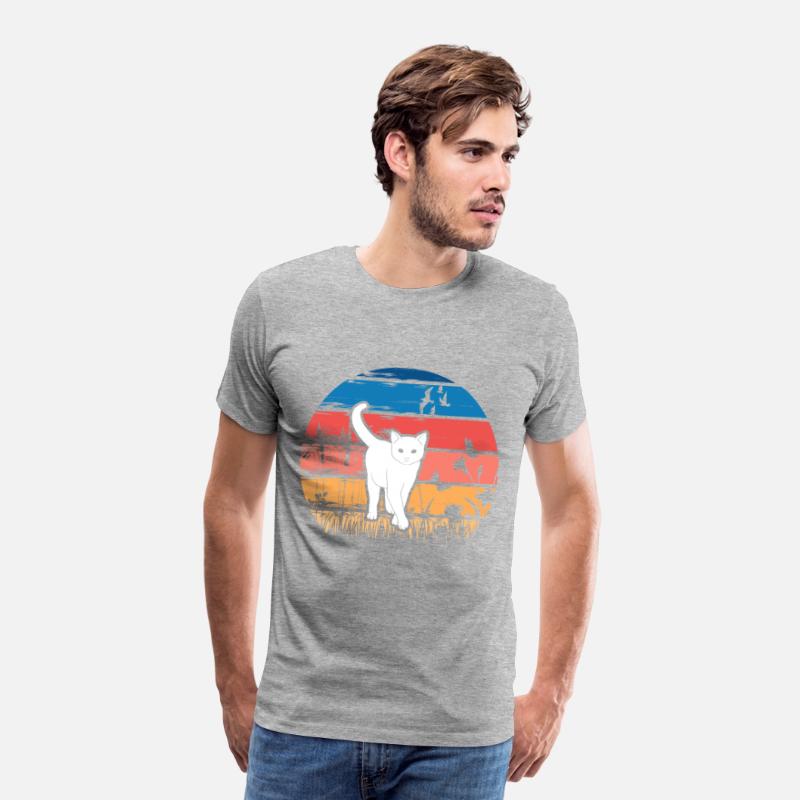 Cat in Nature Retro Design