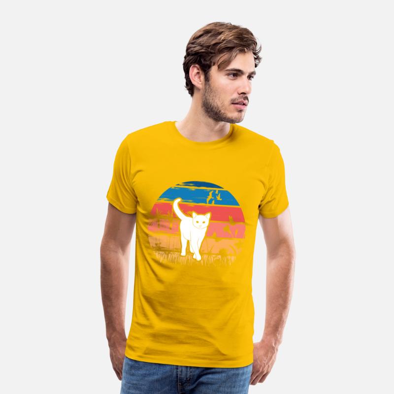 Cat in Nature Retro Design