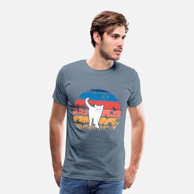 Cat in Nature Retro Design