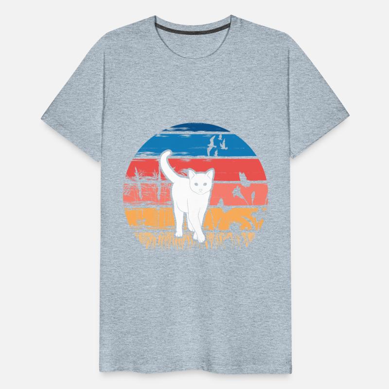 Cat in Nature Retro Design