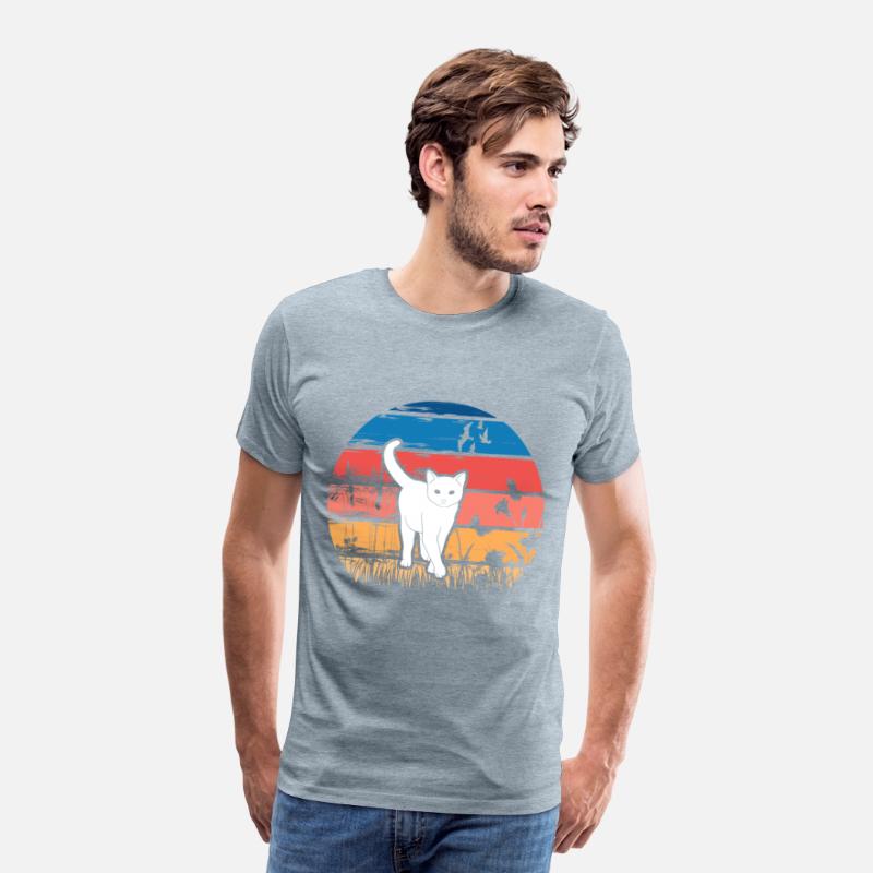 Cat in Nature Retro Design