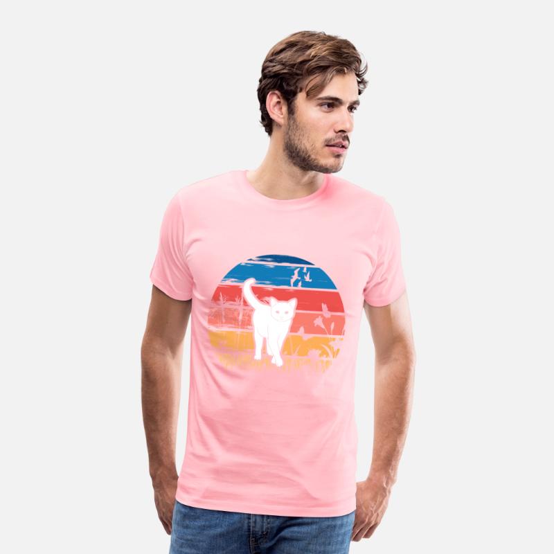 Cat in Nature Retro Design