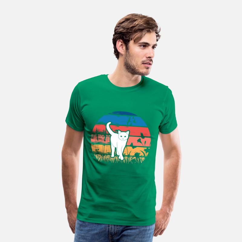 Cat in Nature Retro Design