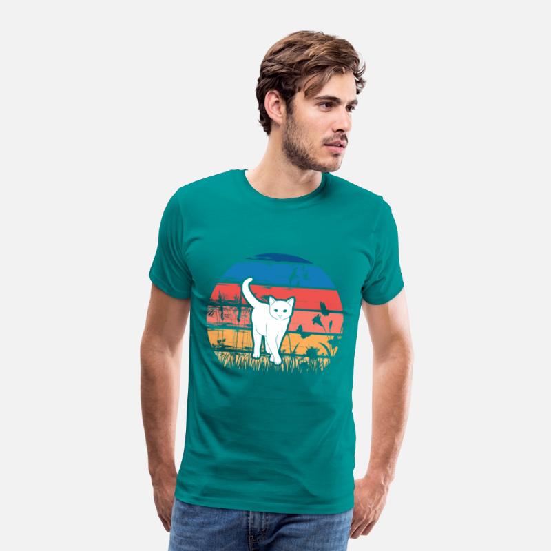 Cat in Nature Retro Design