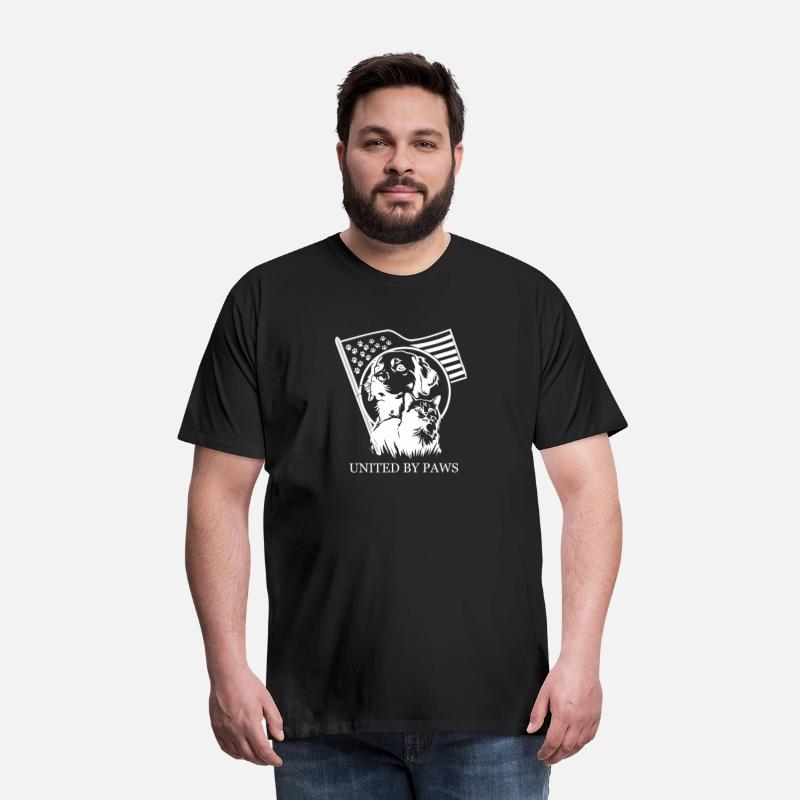 Cats and Dogs united by paws