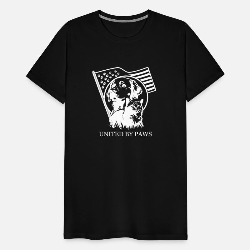 Cats and Dogs united by paws