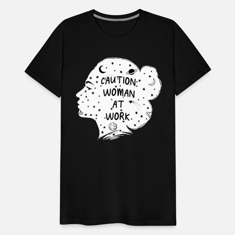 Caution Woman at Work Feminist Funny Womens Rights