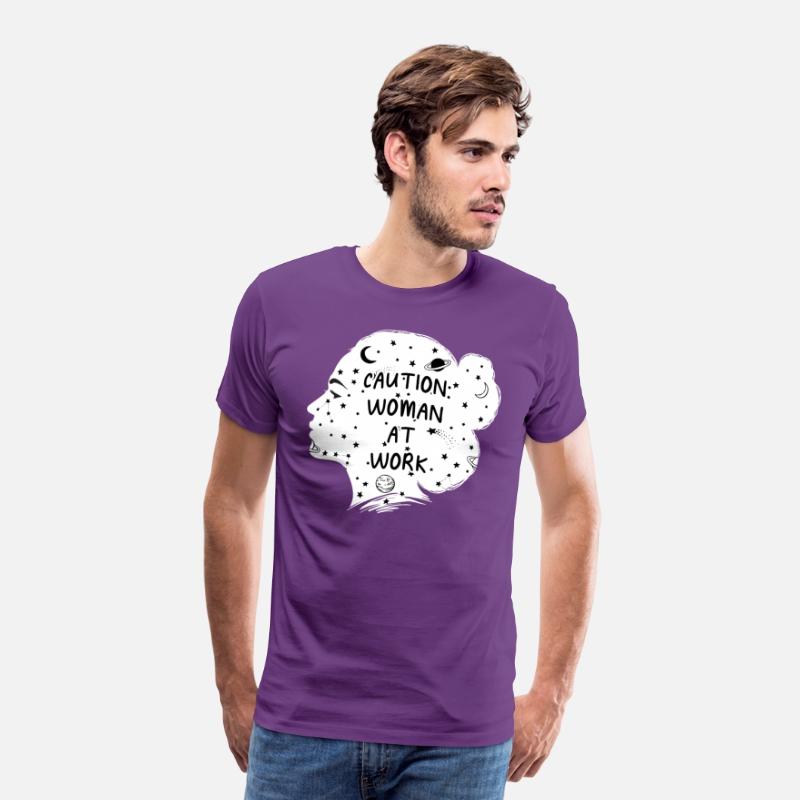 Caution Woman at Work Feminist Funny Womens Rights