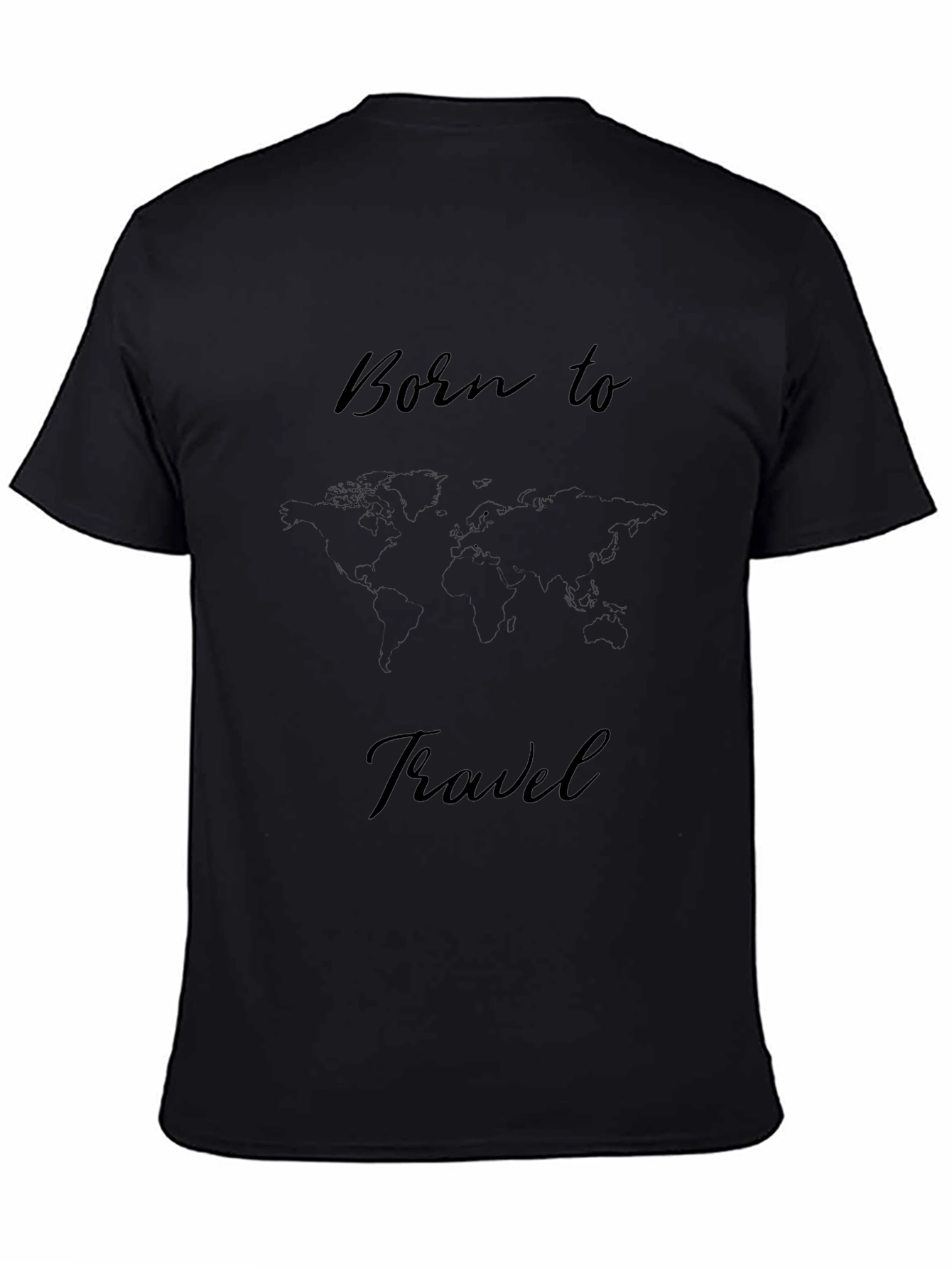 Born to Travel Black T-Shirt - Adventure Ready