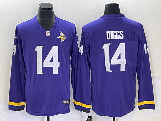 Men's Minnesota Vikings Stefon Diggs #14 Purple Player Jerseys