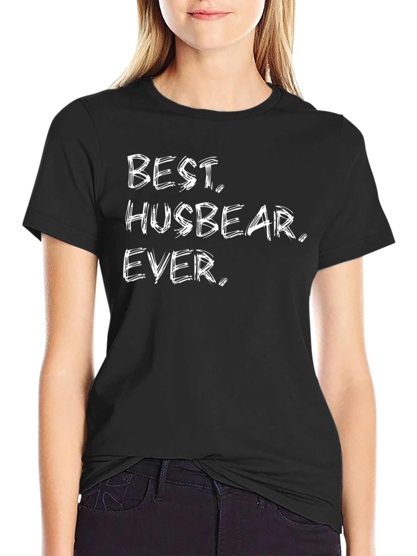 Best Husbear Ever Black T-Shirt