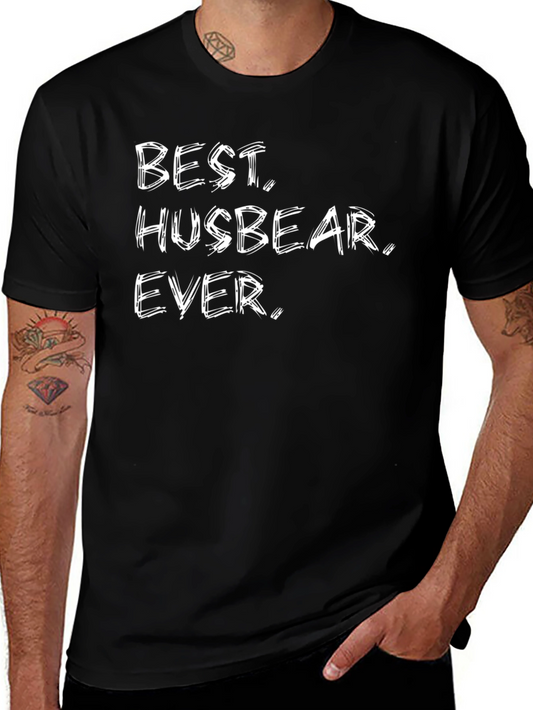 Best Husbear Ever Black T-Shirt