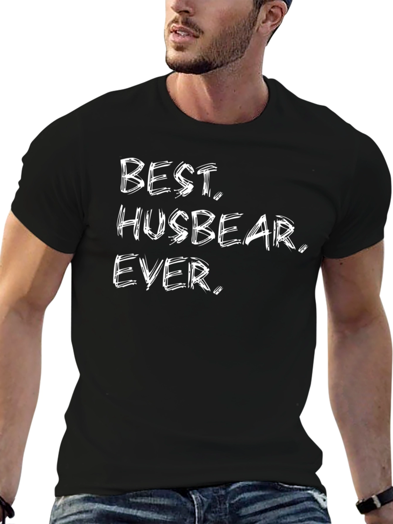 Best Husbear Ever Black T-Shirt