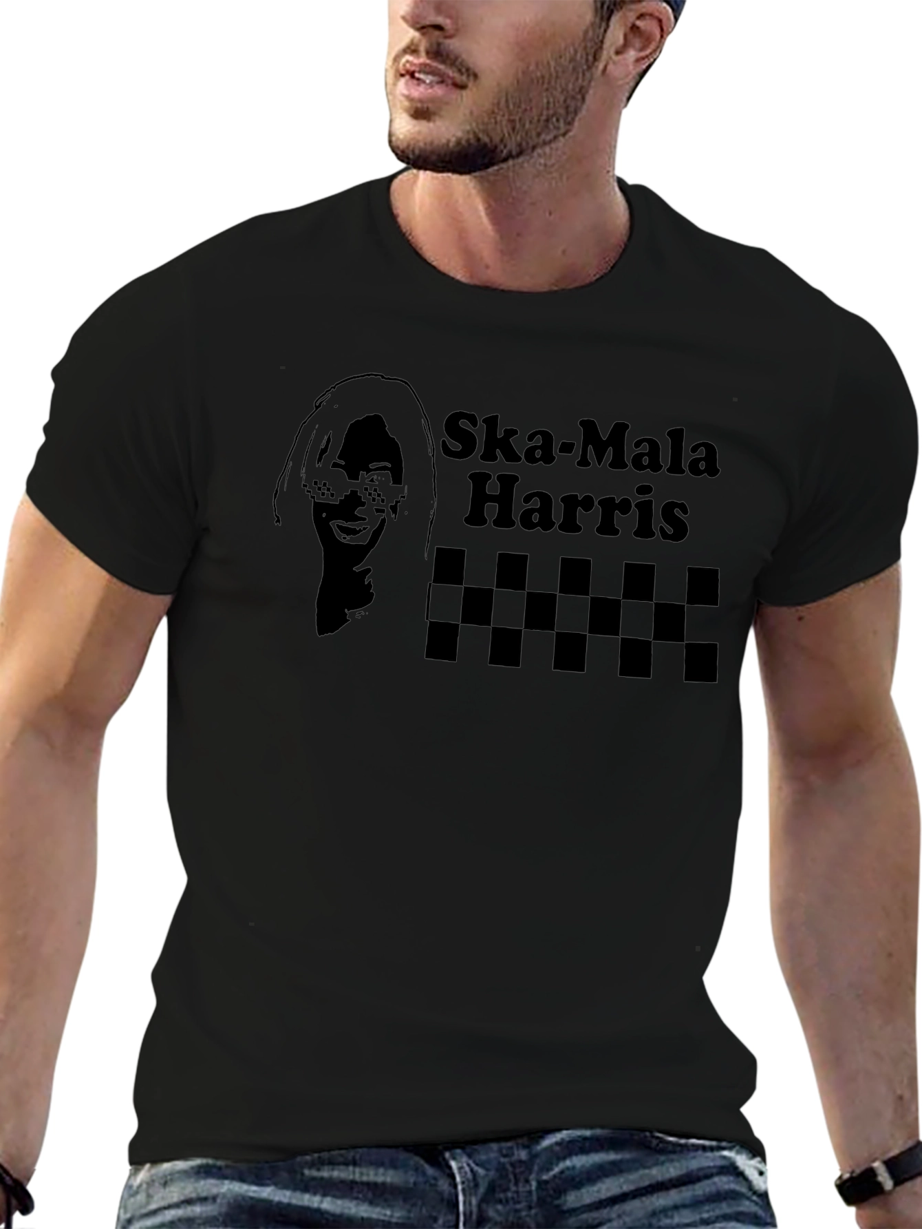 Ska-Mala Harris Black Graphic Tee