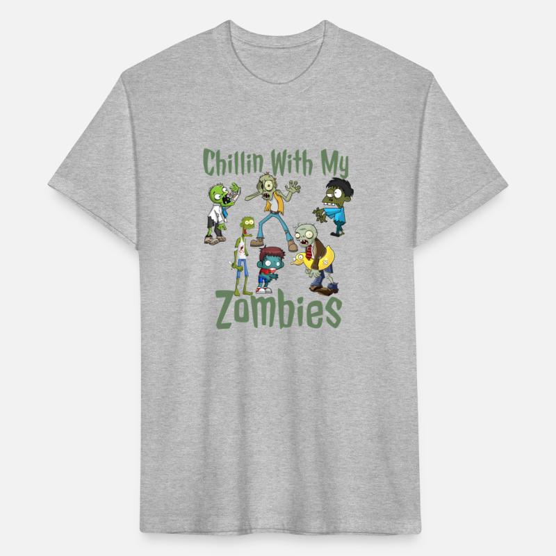 Chillin With My Zombies Shirt Halloween Zombies
