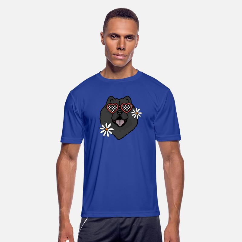 Chowchow Black retro dog