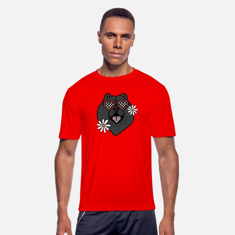 Chowchow Black retro dog