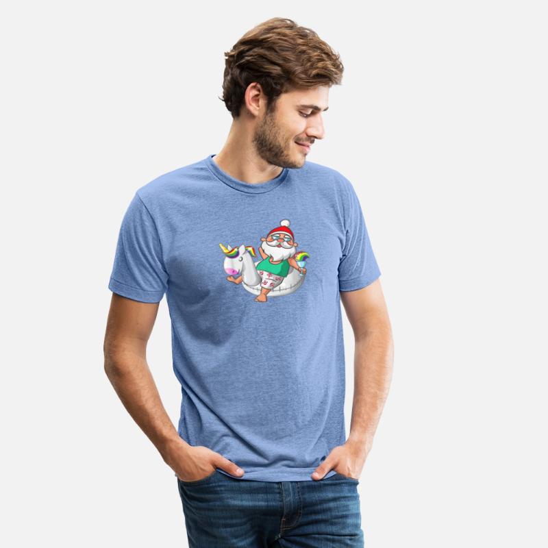 Christmas in July Santa Hawaiian Unicorn Swim