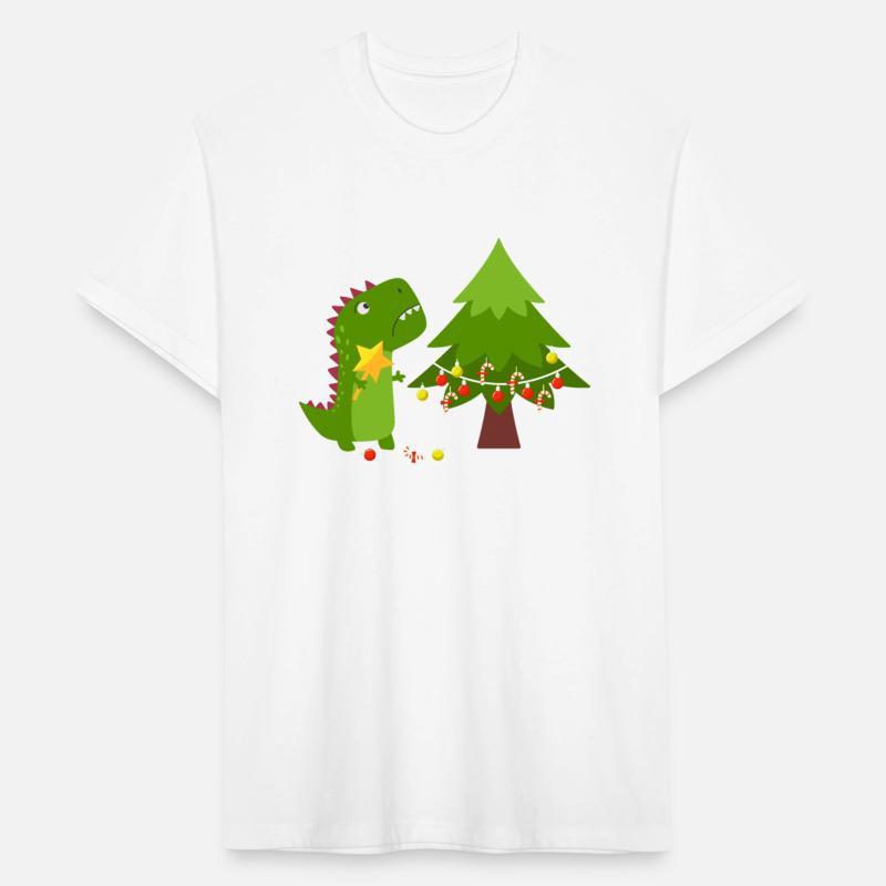 Christmas T-Rex Dinosaur can't open X-mas gifts