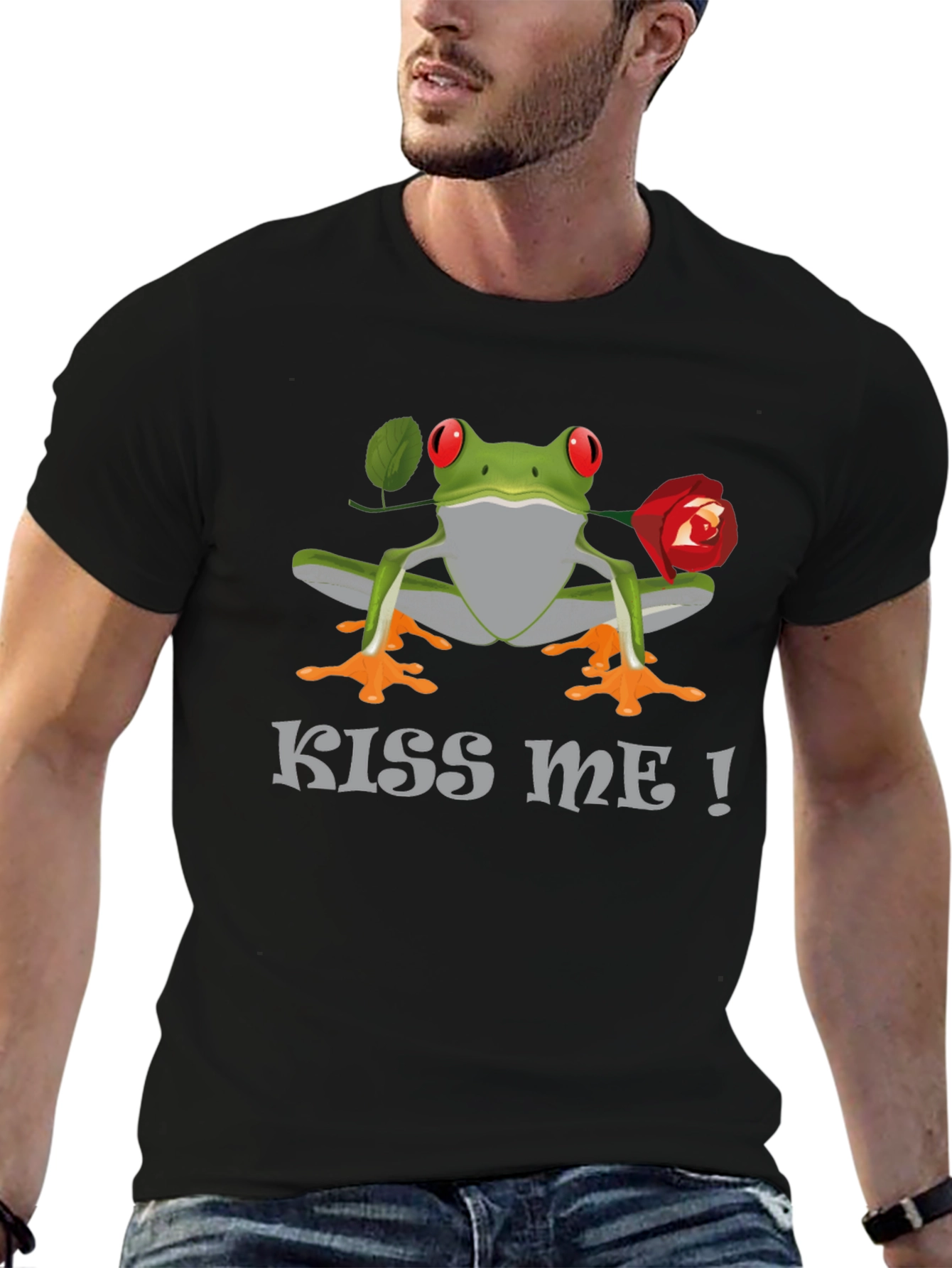 Kiss Me Frog T-Shirt - Funny Animal Tee