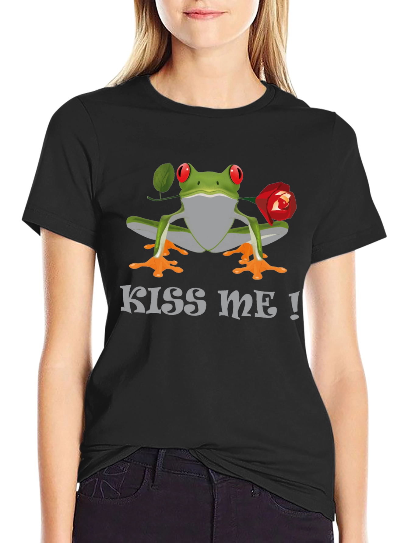 Kiss Me Frog T-Shirt - Funny Animal Tee