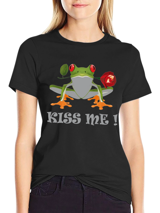Kiss Me Frog T-Shirt - Funny Animal Tee
