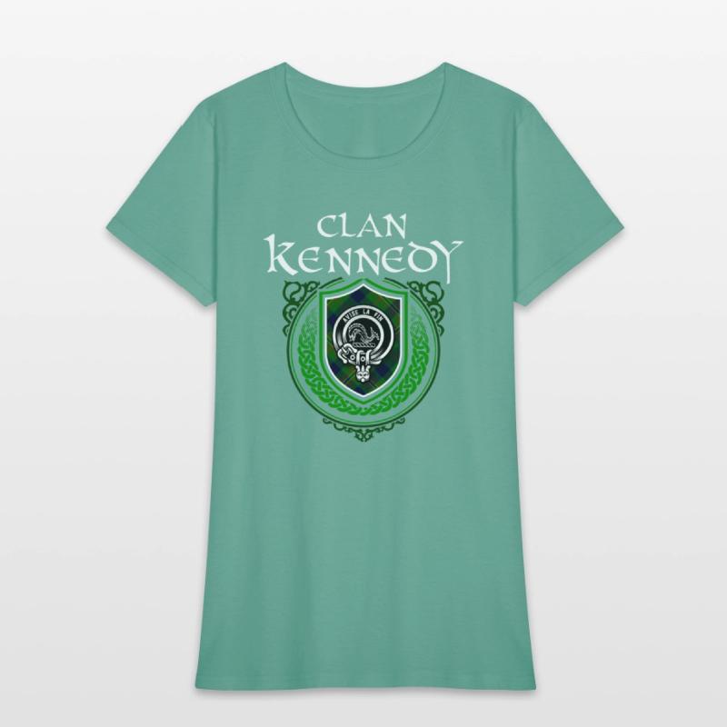 Clan Kennedy Scottish Crest Badge and Tartan