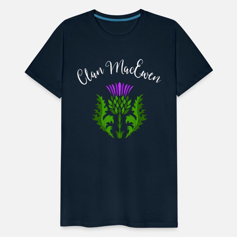 Clan MacEwen Surname Thistle Flower Scottish Clan