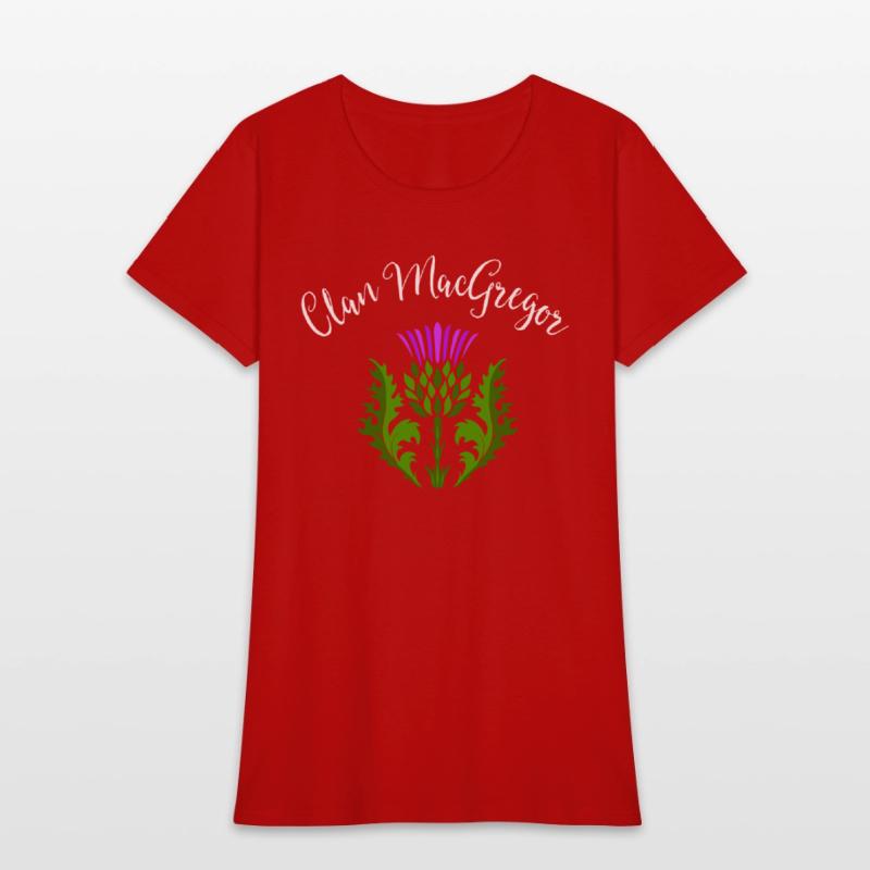 Clan MacGregor Surname Thistle Flower Scottish