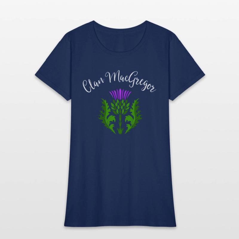 Clan MacGregor Surname Thistle Flower Scottish