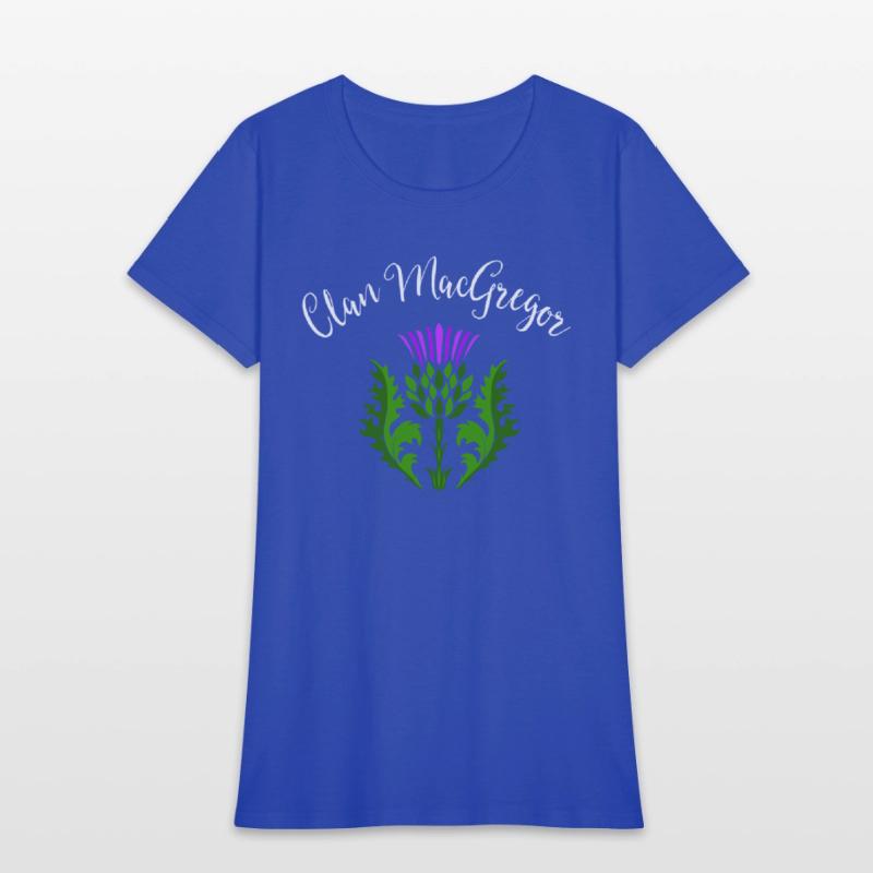Clan MacGregor Surname Thistle Flower Scottish