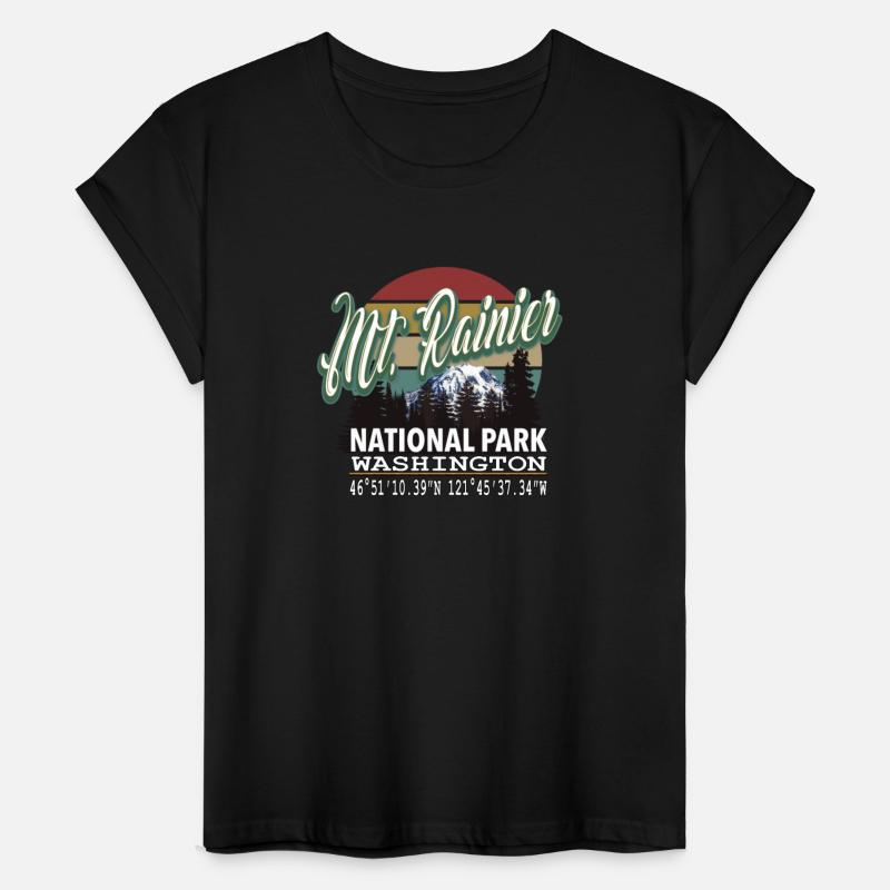 Classic Vintage Mount Rainier National Park