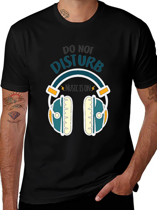Do Not Disturb Music On Graphic Tee