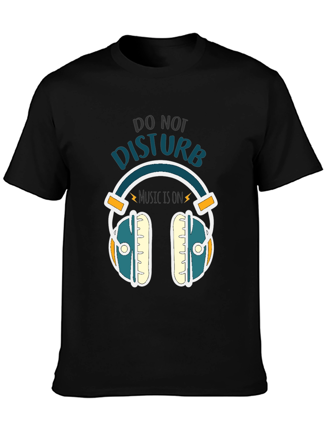 Do Not Disturb Music On Graphic Tee