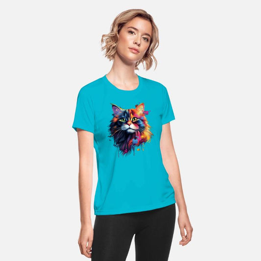 Color Explosion Persian Cat Art