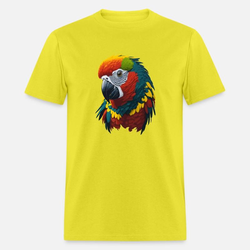 Colorful and vibrant exotic parrot illustration