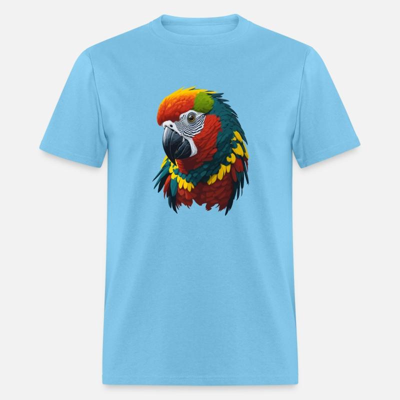 Colorful and vibrant exotic parrot illustration