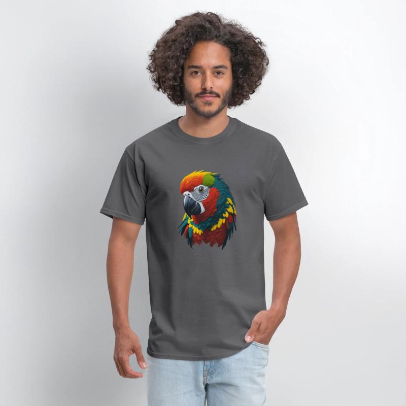 Colorful and vibrant exotic parrot illustration
