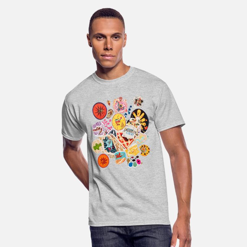 Colorful Artistic Collage of Stickers