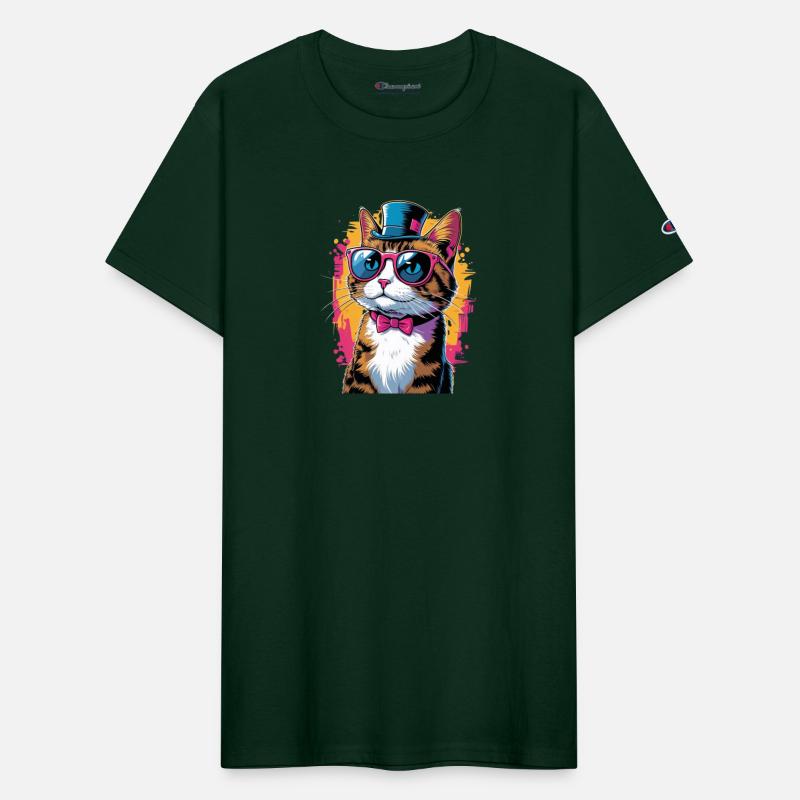 Cool Cat Vibes – Stylish Tuxedo Cat with Shades