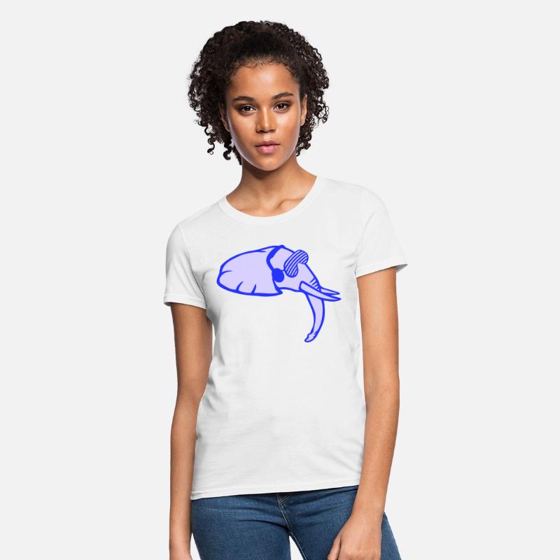 Cool DJ Elephant Head Party Animal Music Face Fun