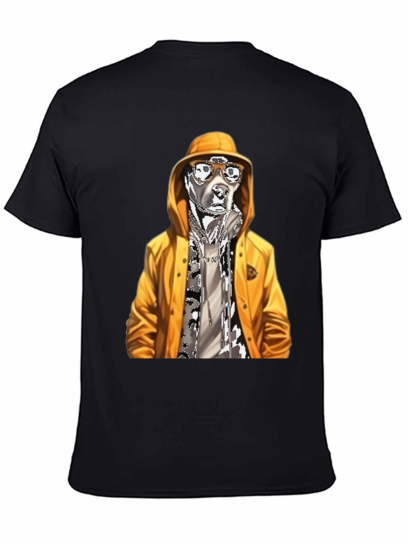 Cool Dog Graphic Tee - Black
