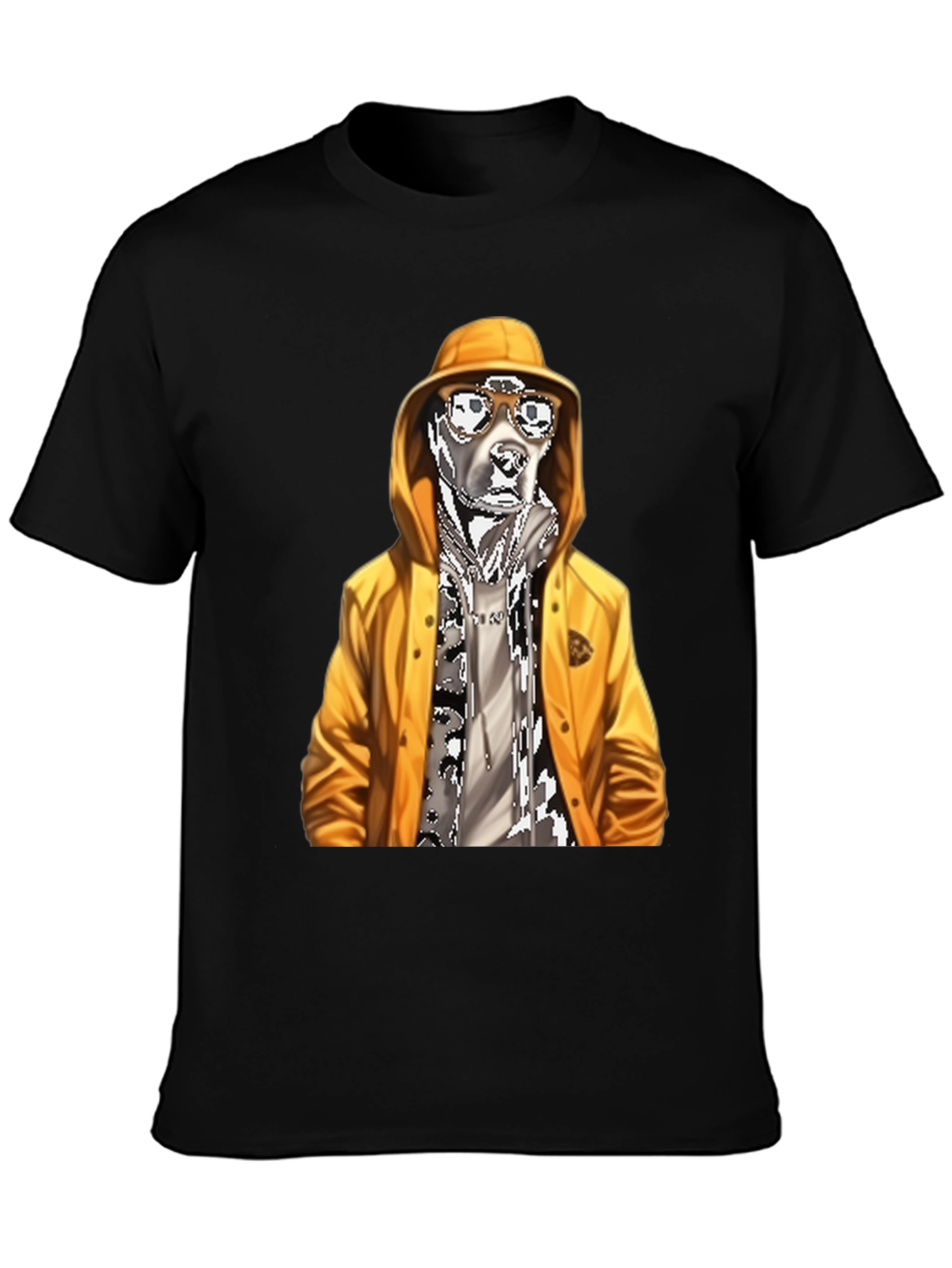 Cool Dog Graphic Tee - Black