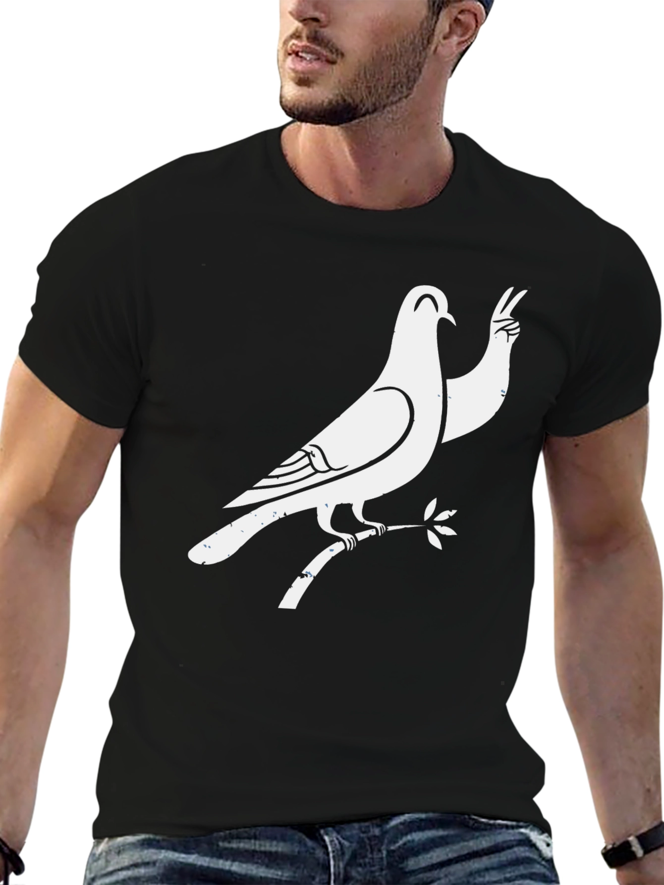 Dove Peace Sign Graphic Tee