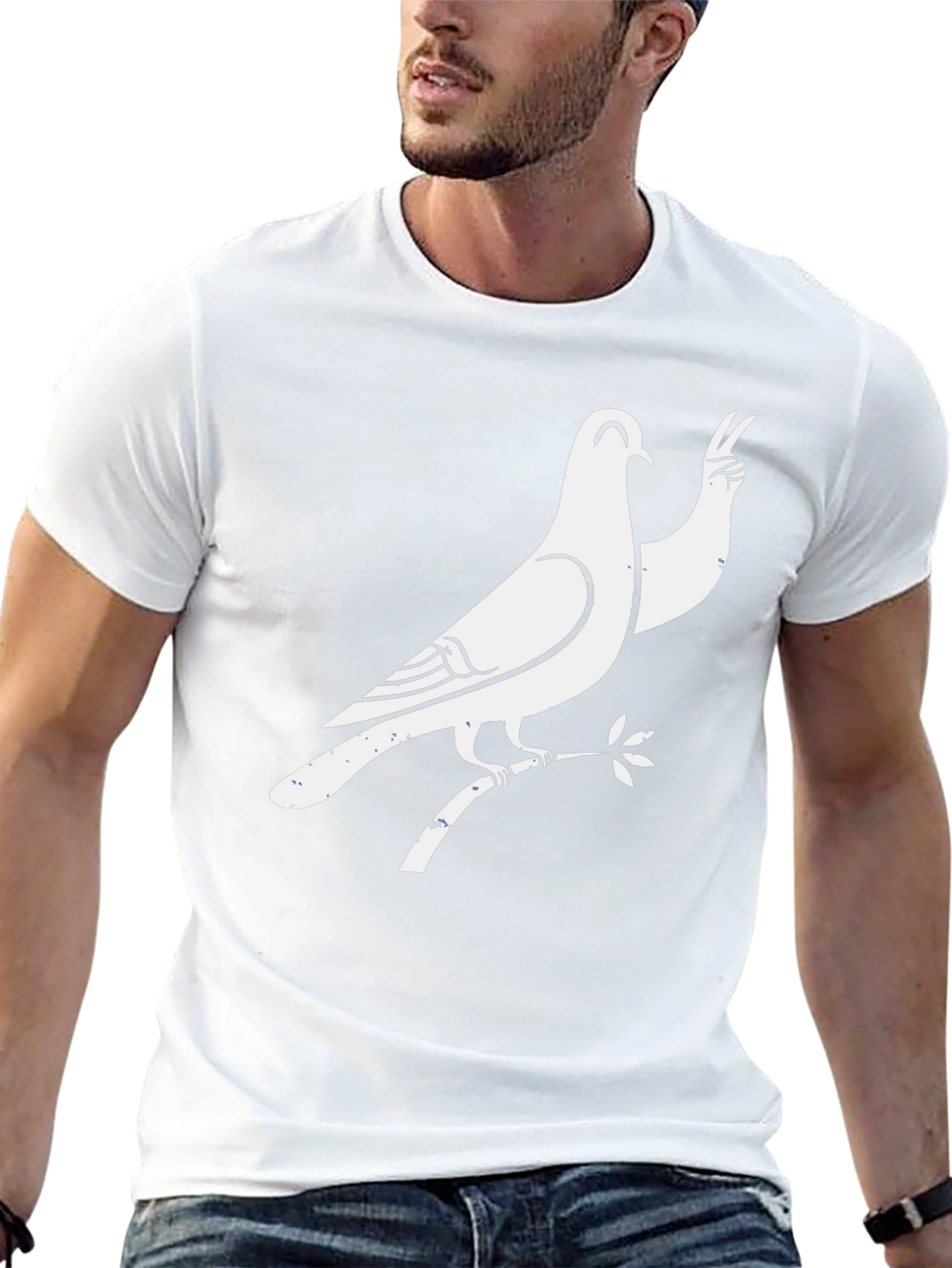Dove Peace Sign Graphic Tee