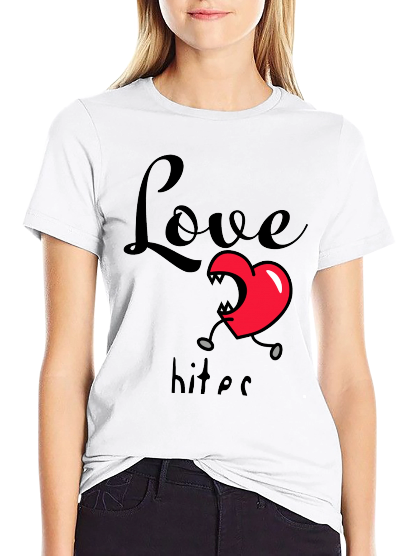 Love Bites Graphic T-Shirt - Black