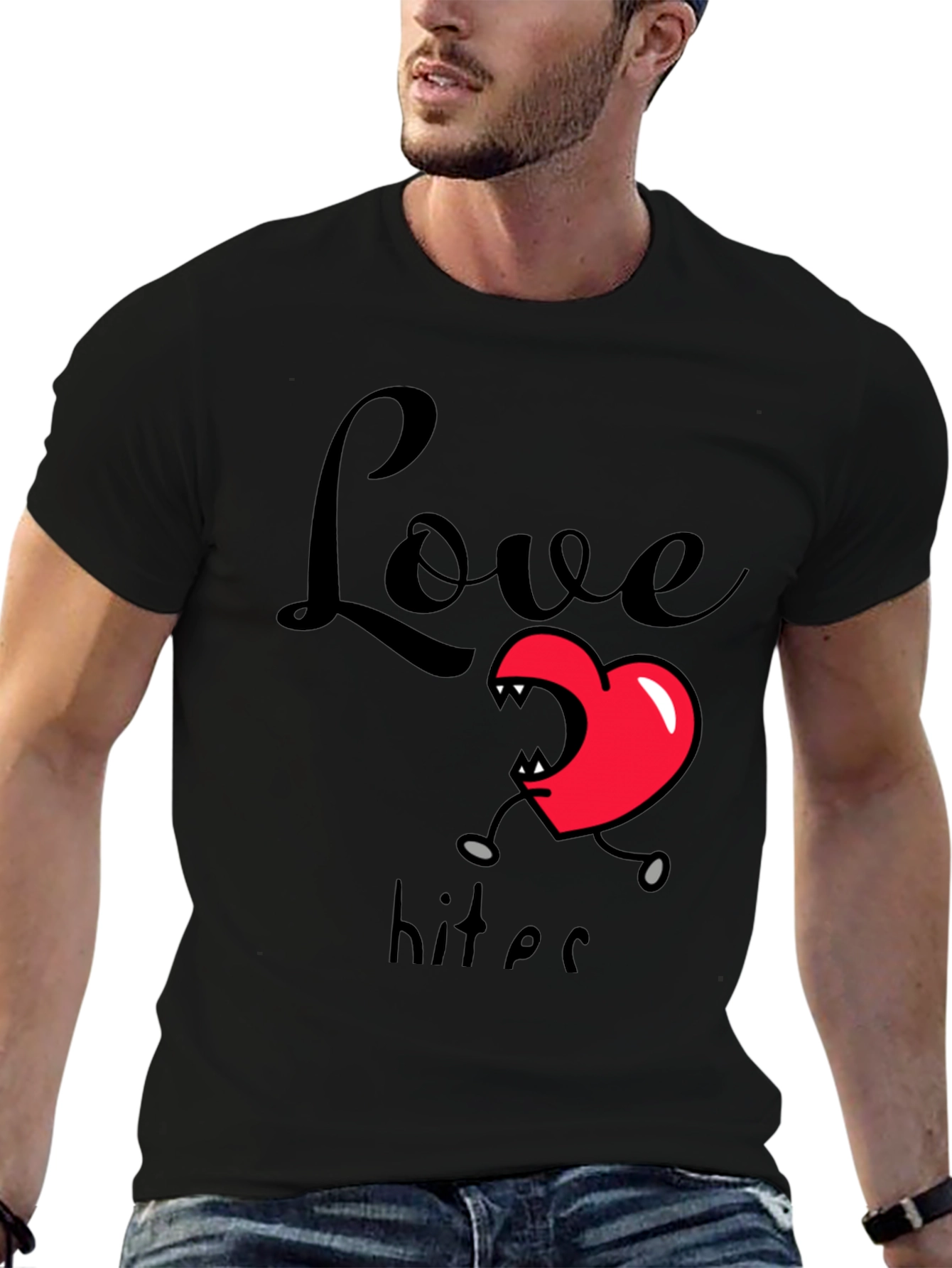 Love Bites Graphic T-Shirt - Black