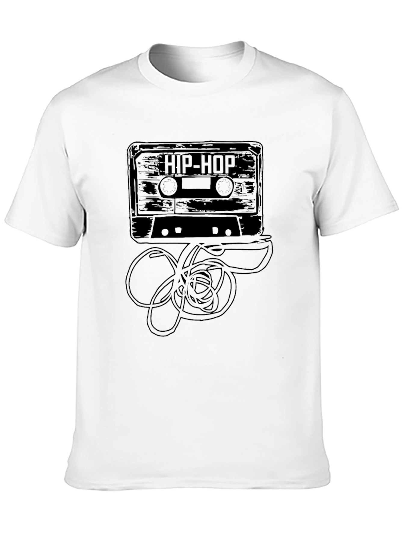 Hip Hop Cassette Tape Graphic T-Shirt