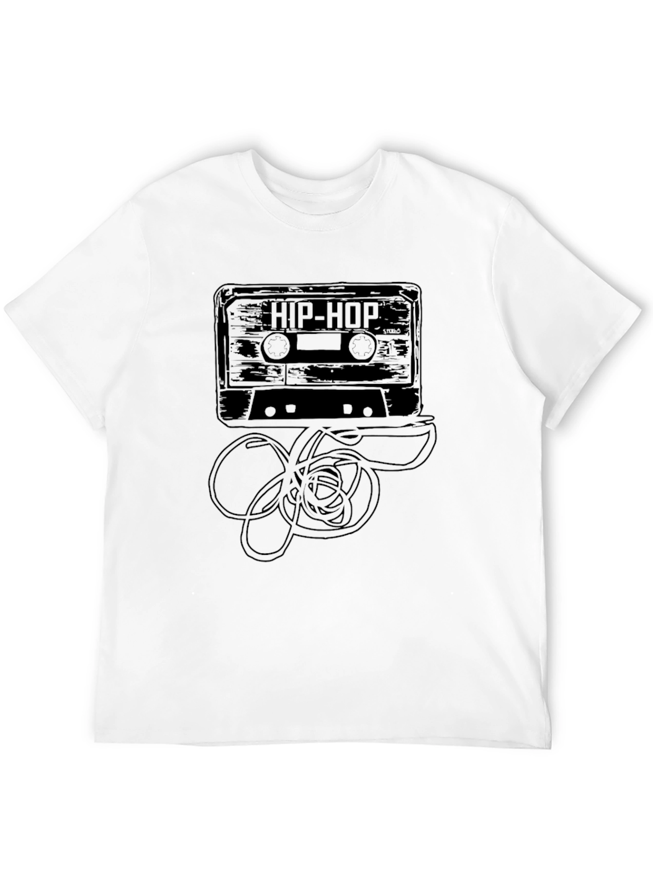 Hip Hop Cassette Tape Graphic T-Shirt