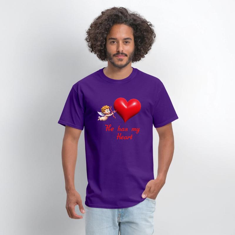 Cupid aiming at a heart with loving message